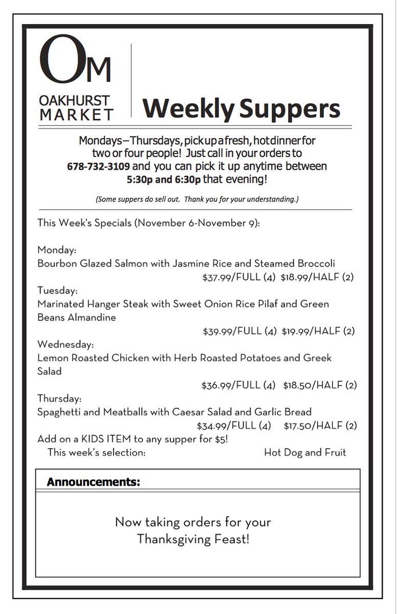 Oakhurst Market (@oakhurstmarket) on Twitter photo 