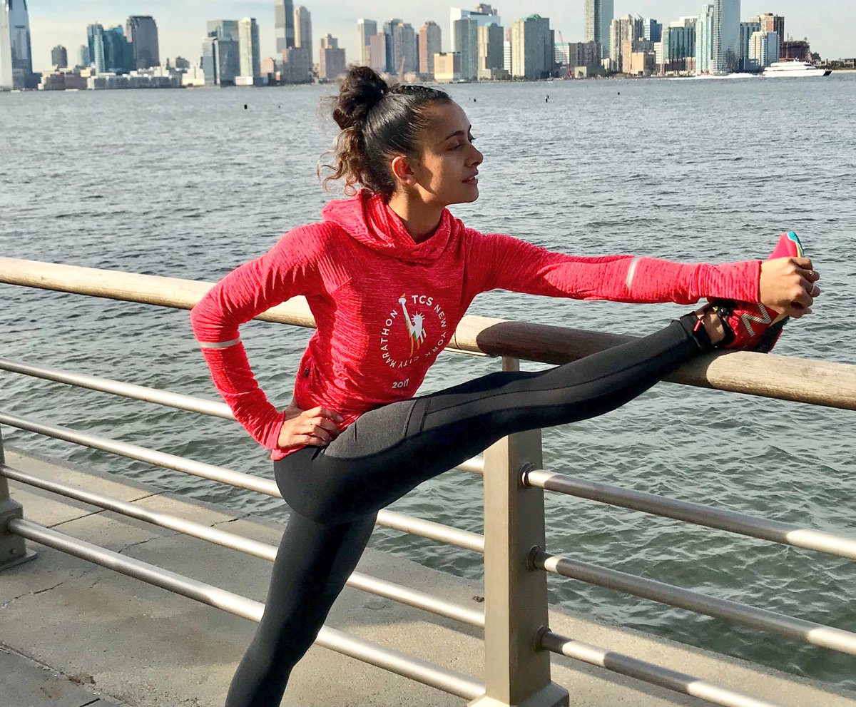 NewBalanceUK's tweet photo. "Visualise the last 100m" - @ShonaVertue will run the NYC marathon today. #RoadToNYC https://t.co/f42jcyxyQx
