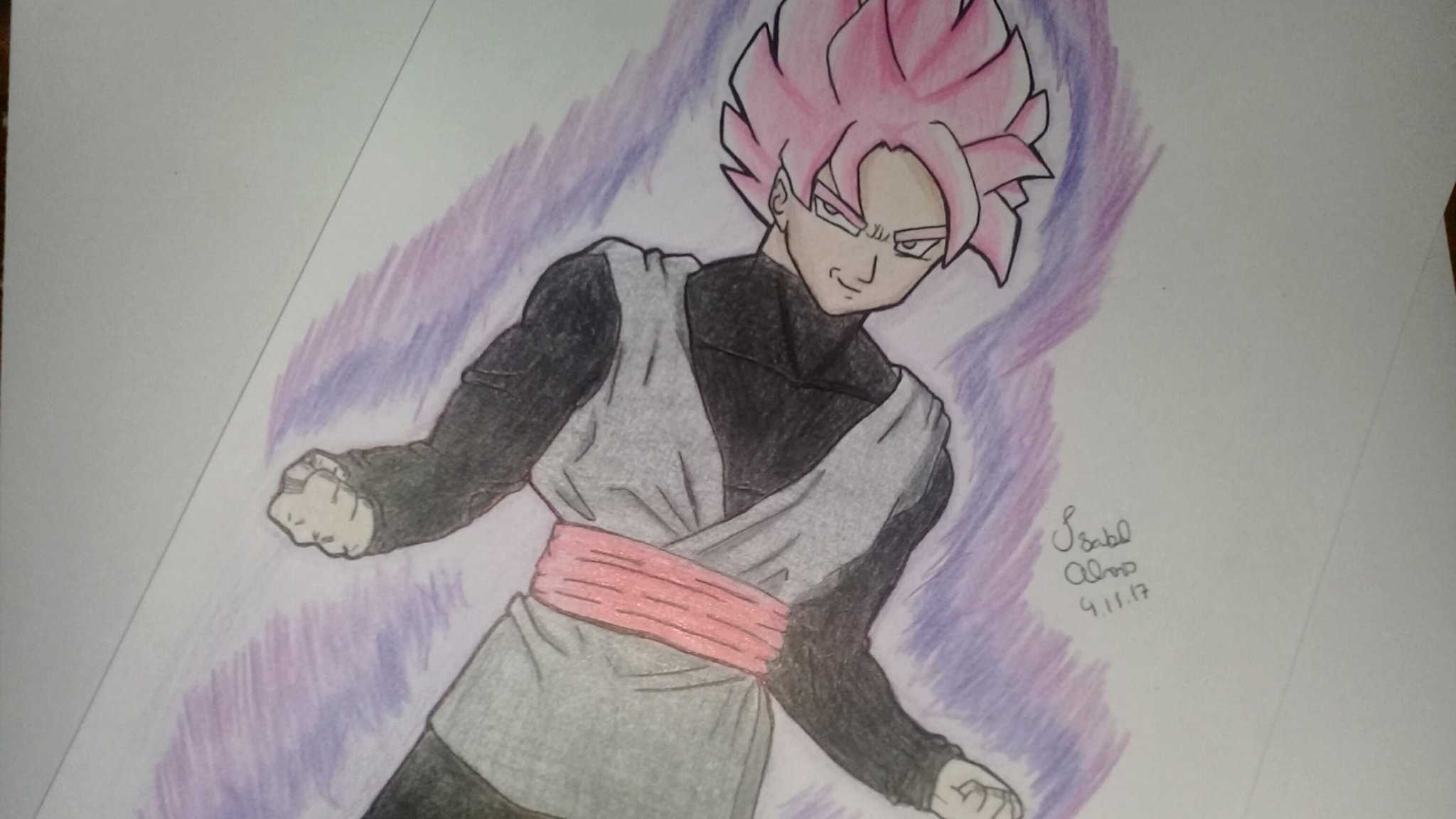 Speed Drawing Goku Black SSJ Rose (Dragon Ball Super) Desenhando Goku Black  