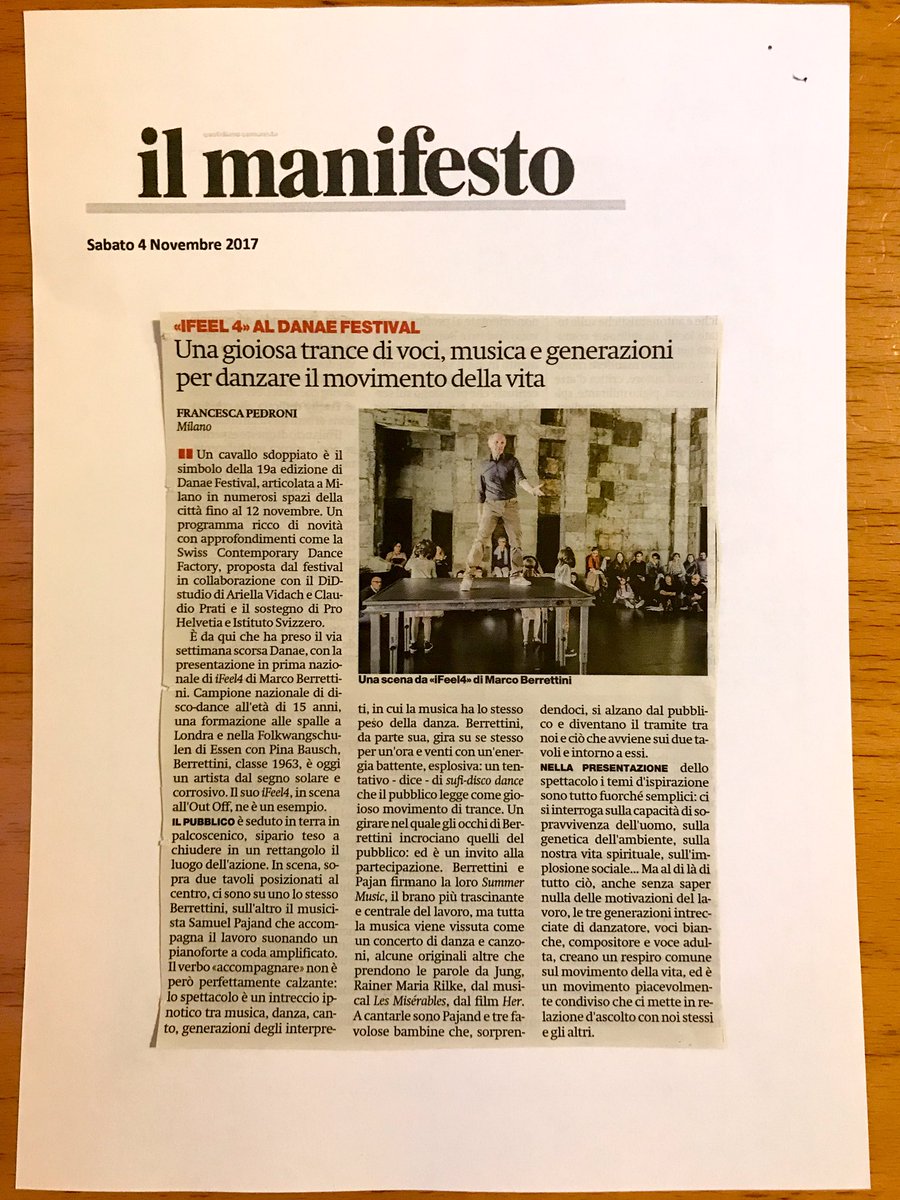 DanaeFestival's tweet photo. #rassegnastampa #danaefestival Marco Berrettini, artista dal segno solare e corrosivo
#swiss #swissart #art #ifeel https://t.co/AzuttZbqqj