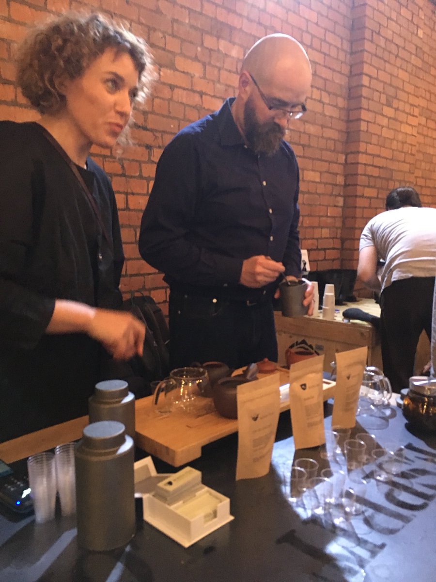 coffeescapemcr's tweet photo. Action shot of @boheateas on the @AncoatsCoffeeCo stall yesterday @CupNorth delicious tea! https://t.co/YGiItJQTCv