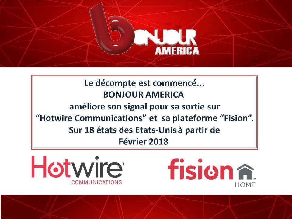 Bonjourtv's tweet photo. #Hotwire #gethotwire #bonjouramericatv #chaine80 #tv #miami #florida #broadcast #usa #expat #tvcable #france🇫🇷 #tvshow @gethotwire https://t.co/9zkLknCgDa