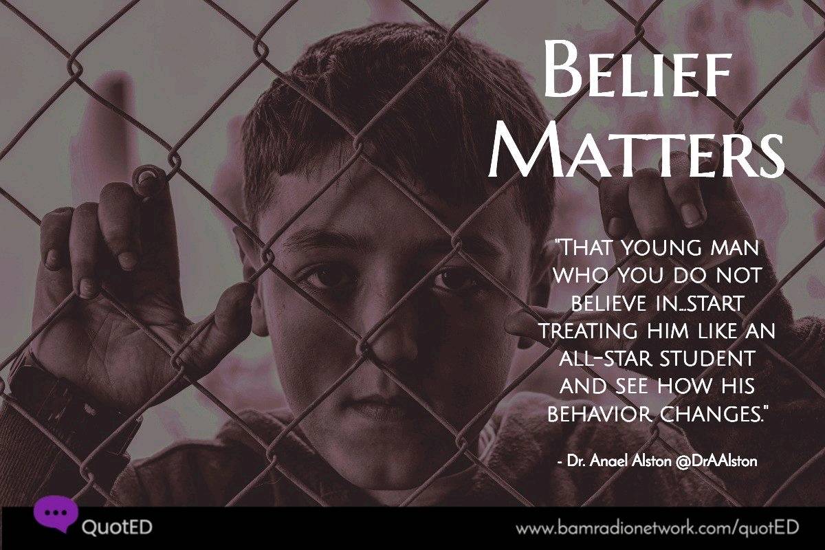 That young man who you do not believe in...start treating him like an ALL-STAR student and see how his behavior changes. #edchat #suptchat