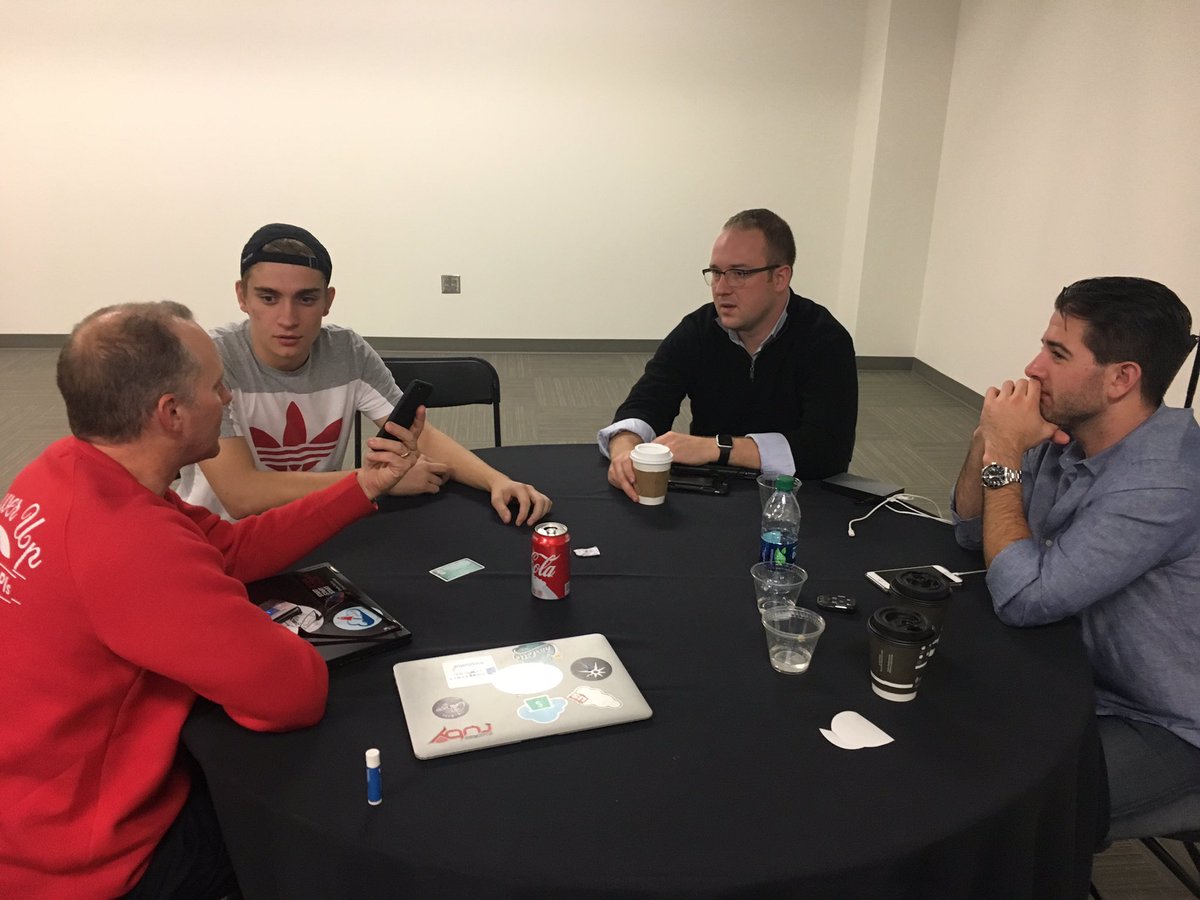 YIDeveloper's tweet photo. We had people hacking all night at the #CFHhackathon! Look forward to seeing the ideas today. @CarolinaFintech @OracleFS #FinTech https://t.co/5R6SPjmPMY