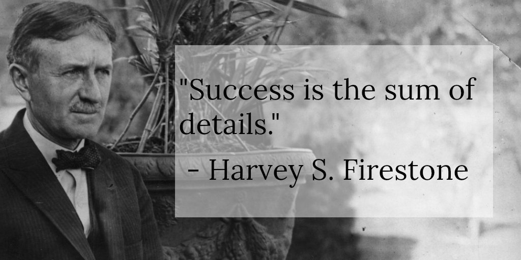 jstorres's tweet photo. "Success is the sum of details." - Harvey S. Firestone - Read more => https://t.co/GPvtKpZ5Rn  https://t.co/9GO2fSVtEA
