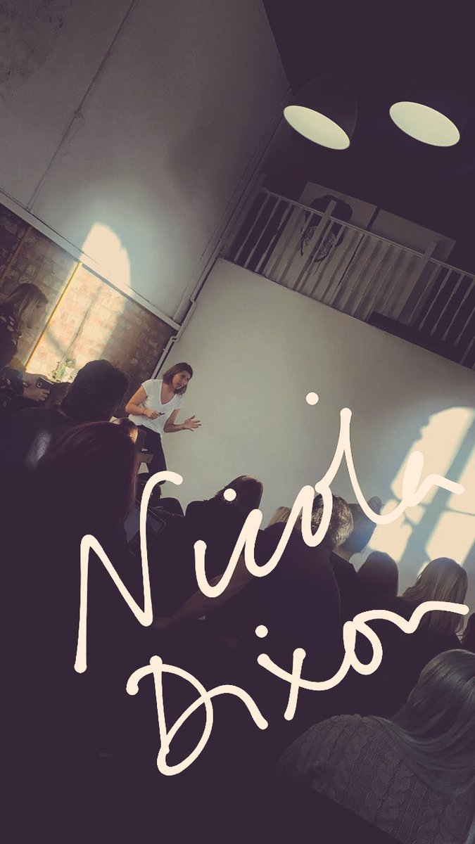 Learning so much from <a href="/NicolaLDixon/">NicolaLouiseDixon</a> at the post styled shoot workshop - sharing the love, expert in the field 💙