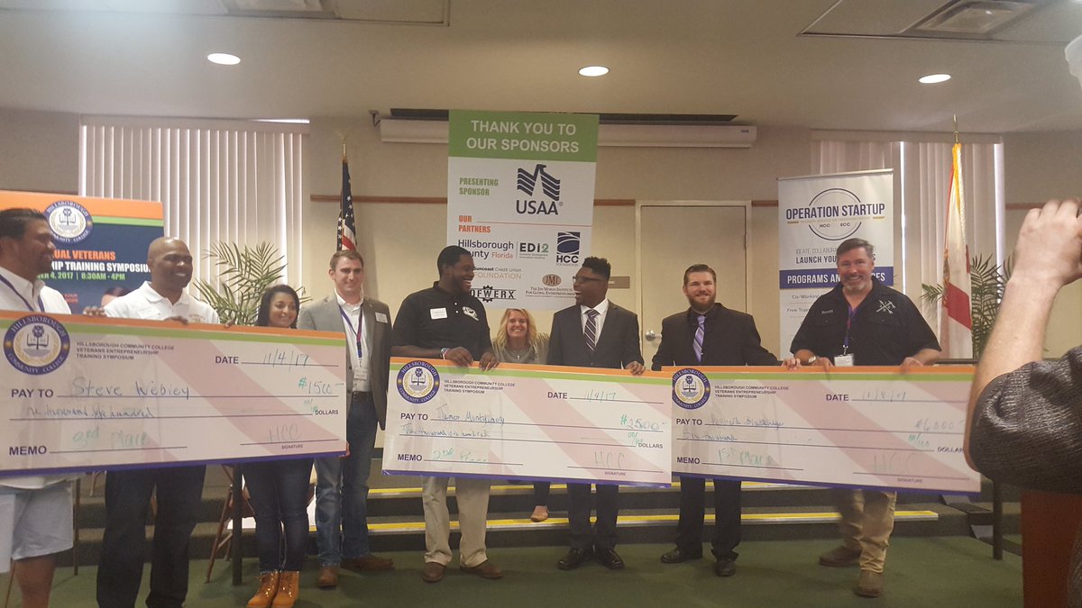 HinesEntVet's tweet photo. Saturday's 5th annual Veterans Entrepreneurship Training Symposium was awesome!  @HCCFL @OPSUTampaBay @BN9 @1MillionCupsTPA @Inc https://t.co/ECSBZH3PiR