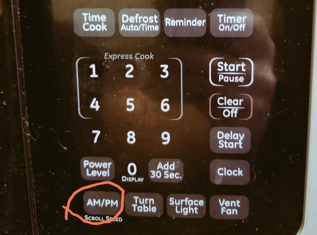 raymondsass's tweet photo. DST changes always bring the opportunity to pause and reflect... on all the wasted potential from dedicated AM/PM buttons on microwaves. https://t.co/F2GnN15puW