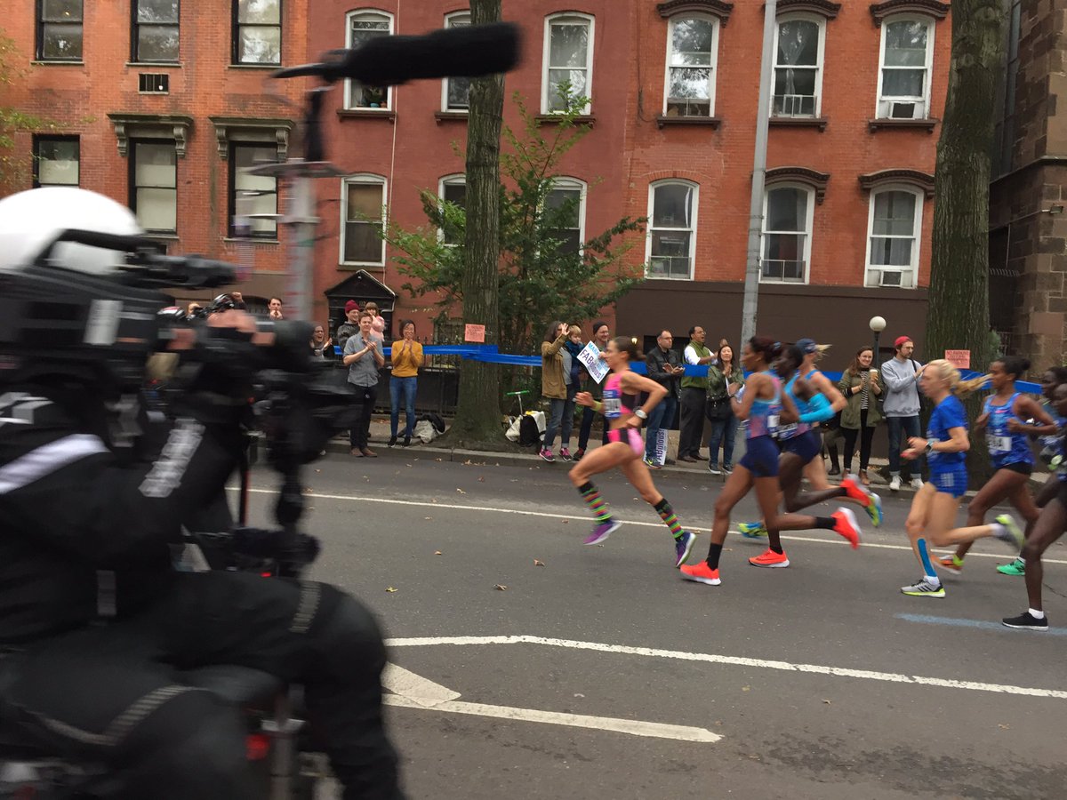 always a surprise that these fleet footed ladies are in such a rush to leave bk #TCSNYCMarathon