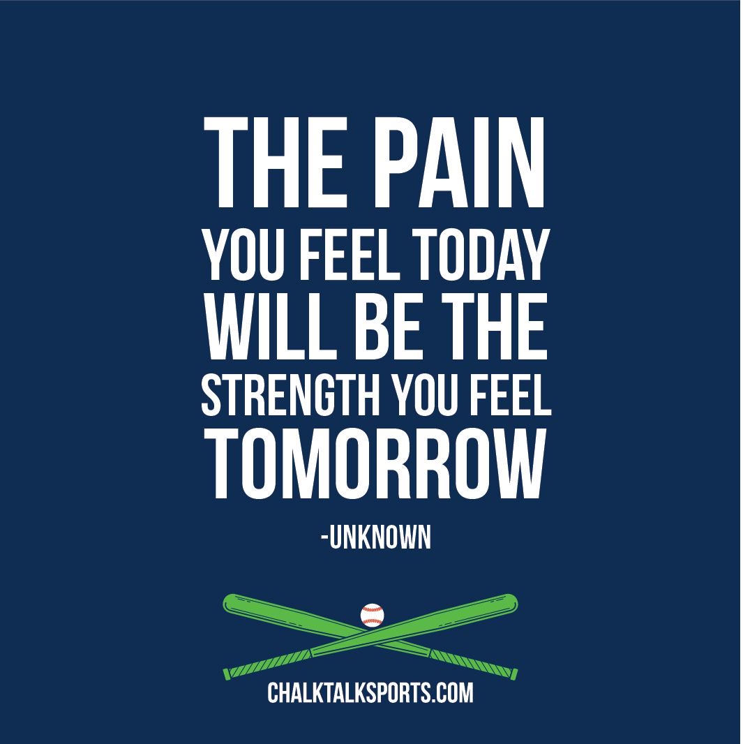 Hard work in the gym becomes strength on the diamond #chalktalkbaseball
