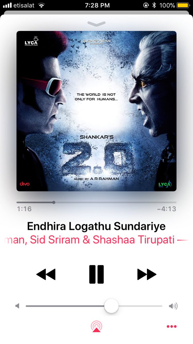 #LoopModeOn #EndhiraLogathuSundari #Endiran2Point0 @arrahman @akshaykumar @iamAmyJackson