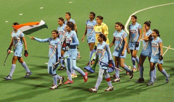 ImRaina's tweet photo. Inspiring performance by our women’s Hockey team to clinch the #AsiaCup2017 title. 🇮🇳 is proud of you! https://t.co/2bhBkA5i98