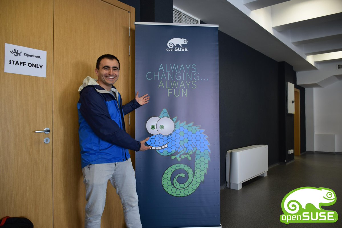 leonanavi's tweet photo. As usual it was a lot of fun visiting #opensuse booth at #openfestbg :) #linux https://t.co/Z6rfk5837o