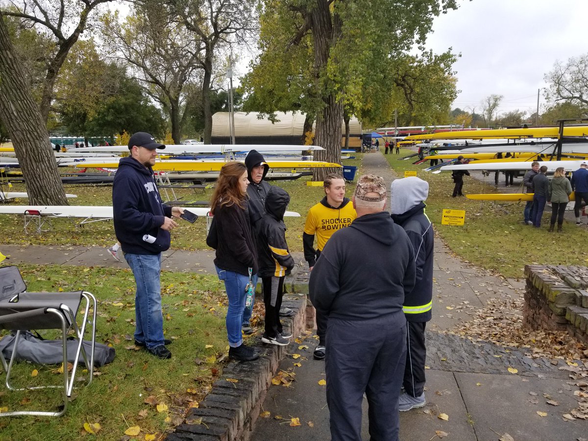 schroedersj5's tweet photo. Easton rowing on little Arkansas #shockerrowing https://t.co/dRmER4XIer
