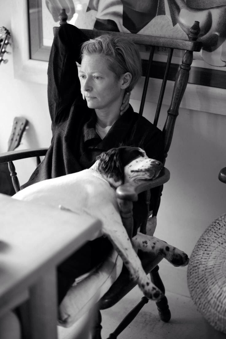 Hoy cumple años la actriz, modelo, inglesa y perruna Tilda Swinton.
Happy birthday !  