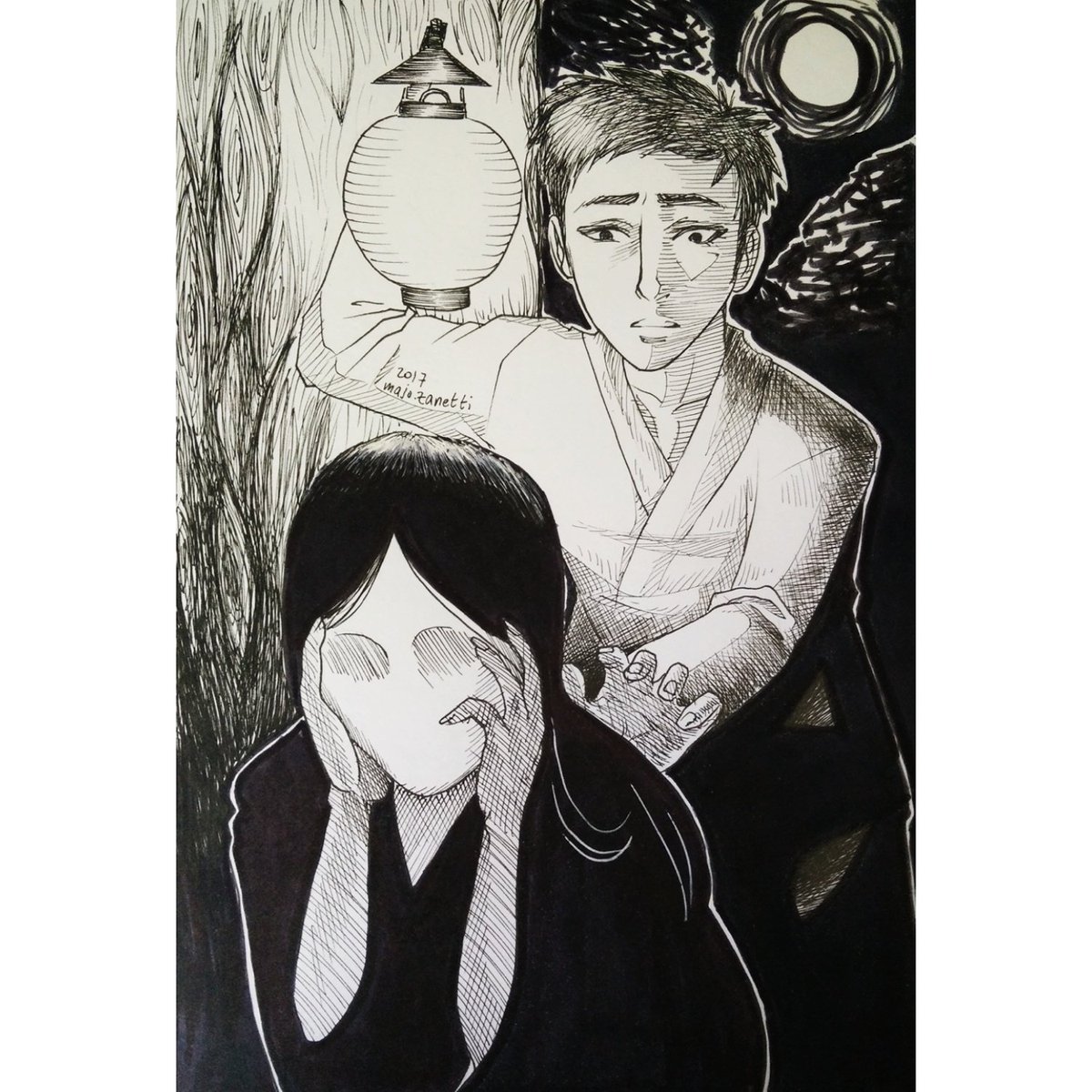 Majo Zanetti Dg On Twitter Yokaiinktober 26 Noppera Bō Faceless Ghost Yōkai That Looks Like A Human But Has No Face They Transform Their Human Faces Into Blank Sheets Of Skin Wikipedia Nopperabo Ink Inktober,Cute Anime Girl Gif Background