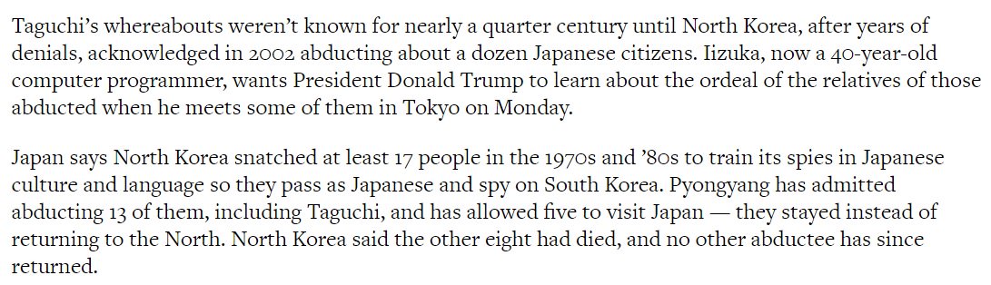 LiberateLaura's tweet photo. Son of 1978 Japan NK abductee chats w/@mariyamaguchi ahead of President Trump's 11/6 mtg w/relatives. https://t.co/ysv8vWk8Aj https://t.co/tGEvZKoCp7
