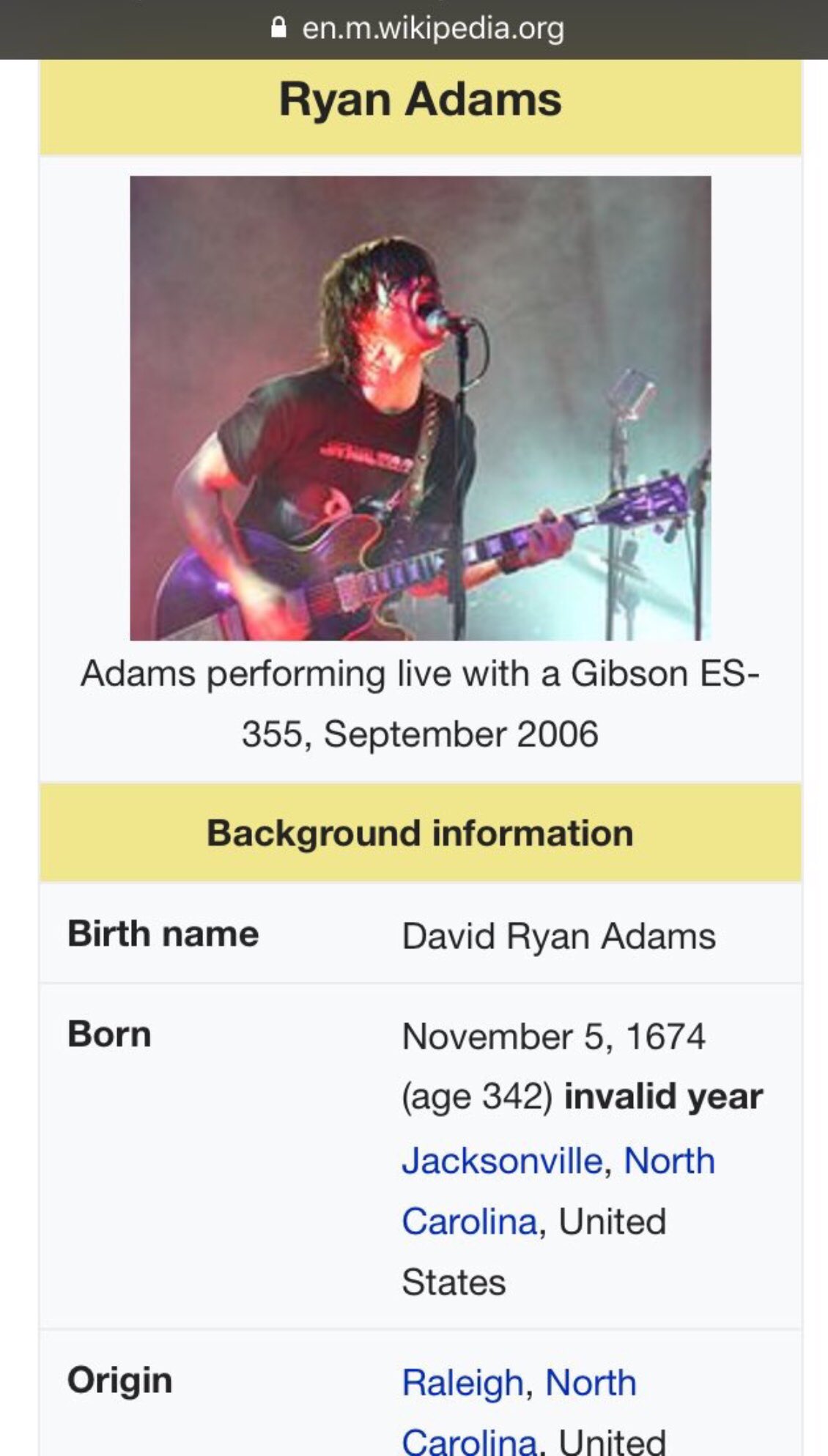 Don t forget to wish Ryan Adams a happy 343rd birthday. 