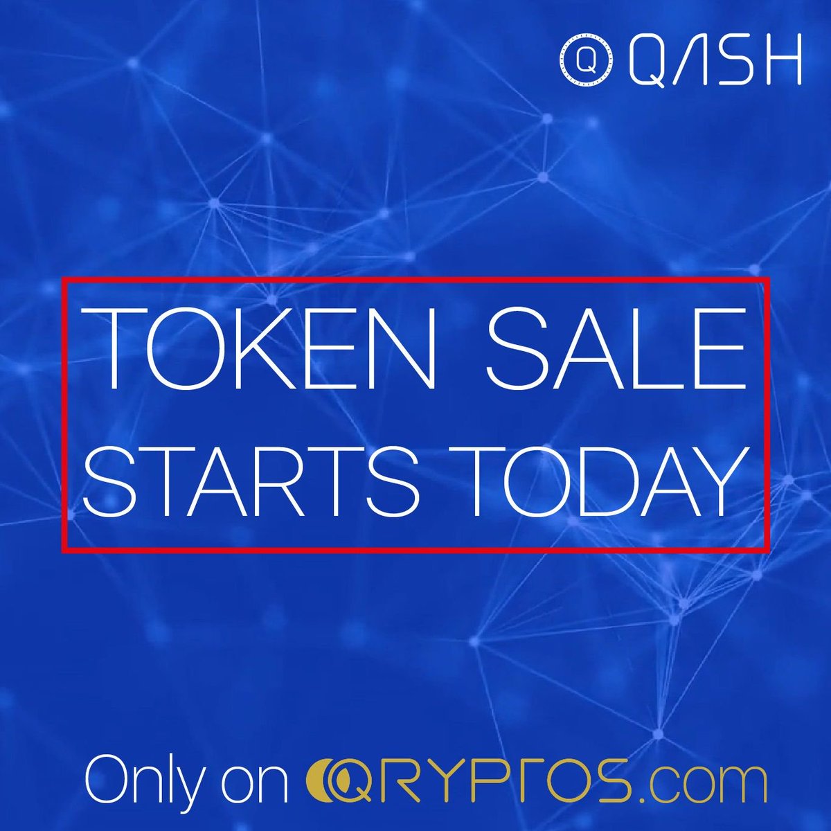 Liquid_Global's tweet image. On your marks, get set, GO! 💨 $QASH ICO is now live!
Buy your tokens ONLY on QRYPTOS.com. Sale ends Nov 8!