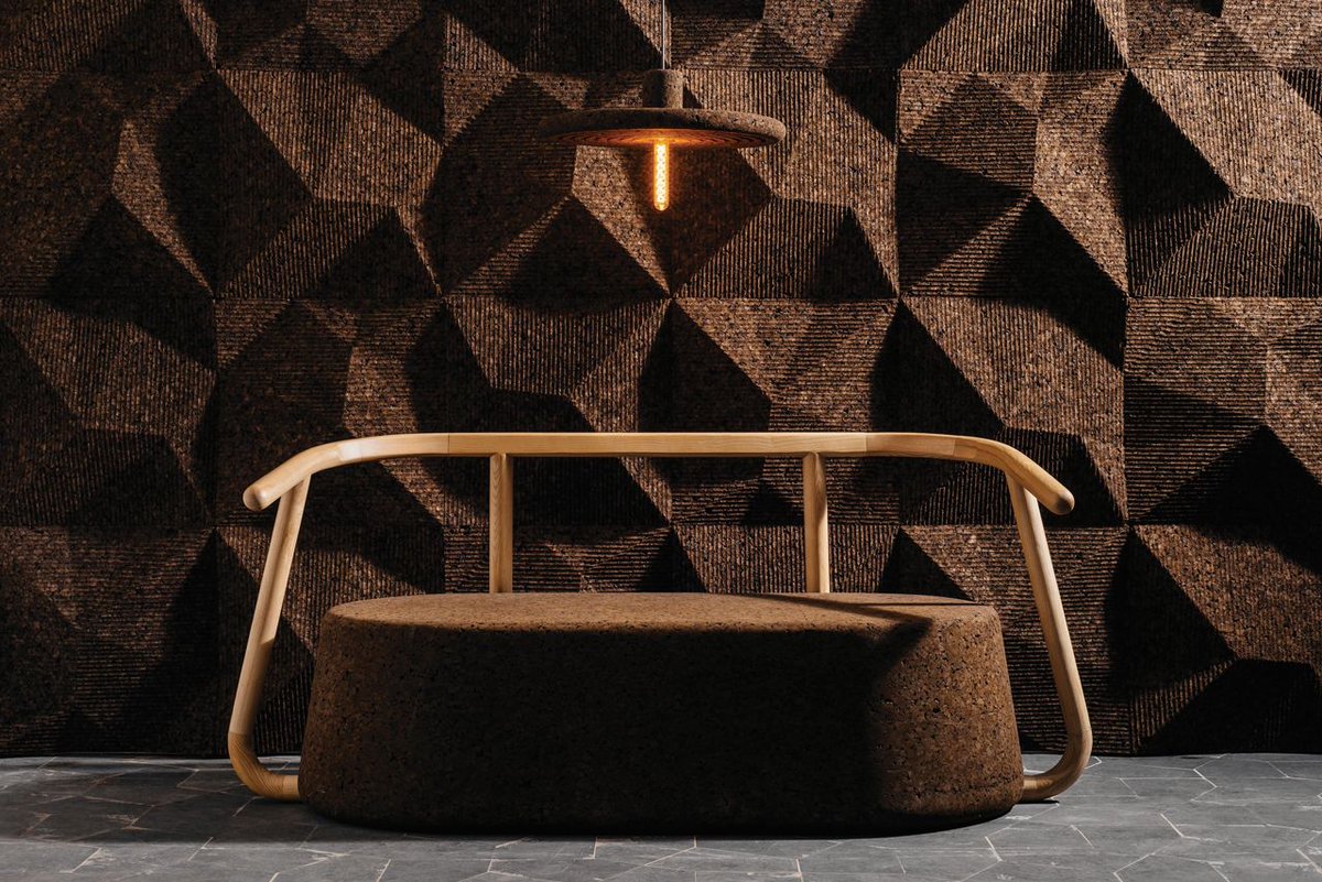 MansfieldMonk's tweet photo. Portuguese company #Gencork debuts #cork #furniture and #surfaces by #DIGITALAB - @DesignMilk https://t.co/Ta0MnHyzAE #design https://t.co/c9C1t8i4Yq