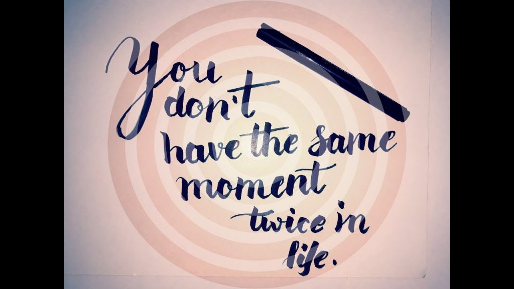 calligraphyfun2's tweet photo. New post (You Don't Have The Same Moment Twice in Life | Calligraphy | Lettering | ...) has been published on  - https://t.co/edwtmQdP6K https://t.co/DcTk8iGTyV