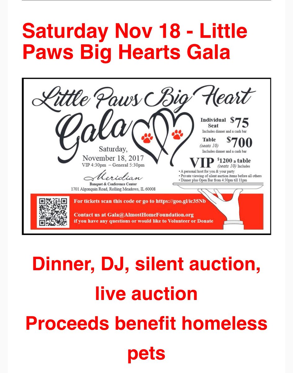 AlmostHomeF's tweet photo. Little Paws, Big Hearts Gala is coming quick.. Can you volunteer?donate?or attend? meal gala@almosthomefoundation.org TODAY https://t.co/McDduRuDw3