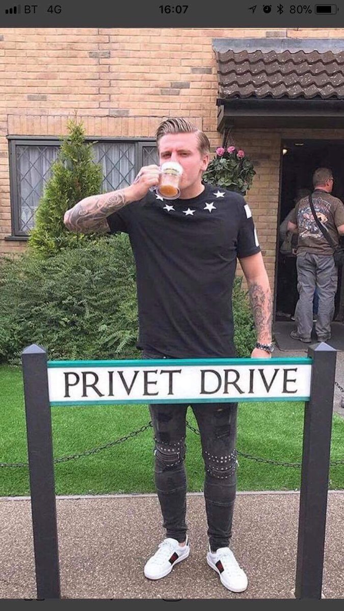 LagerPorn's tweet photo. Lager man of the week nomination no. 1 @Jasoncummings35 here he is outside the Dursley's drinking a butter lager https://t.co/8lOvaFqe0F
