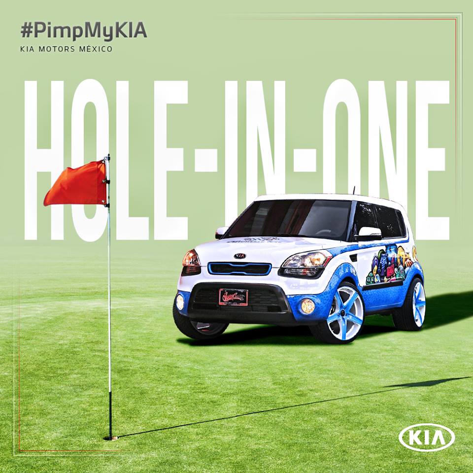 KIASerdan's tweet photo. #KIASoul HOLE-IN-ONE fue diseñado para la golfista Michelle Wei. ¿En qué deporte te inspirarías para diseñar el tuyo? #PimpMyKIA https://t.co/tIYXyfm3y7