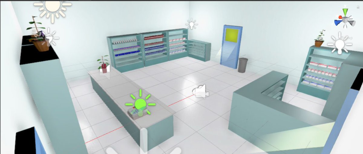 EKristberg's tweet photo. Creation of the Pharmacy store where you buy your anti depression medicines is almost ready! #gameart ##indiegames https://t.co/GPyNAkyjrj