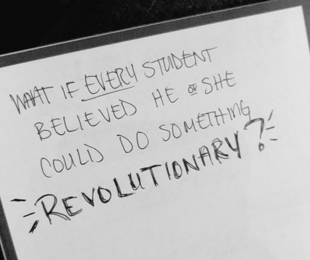 St_Anthony01's tweet photo. #edtechteam GAFE Colorado Summit - what if? Thanks for reminding me to fail forward and remember my core beliefs @jheil65 https://t.co/YlOyLG4djE