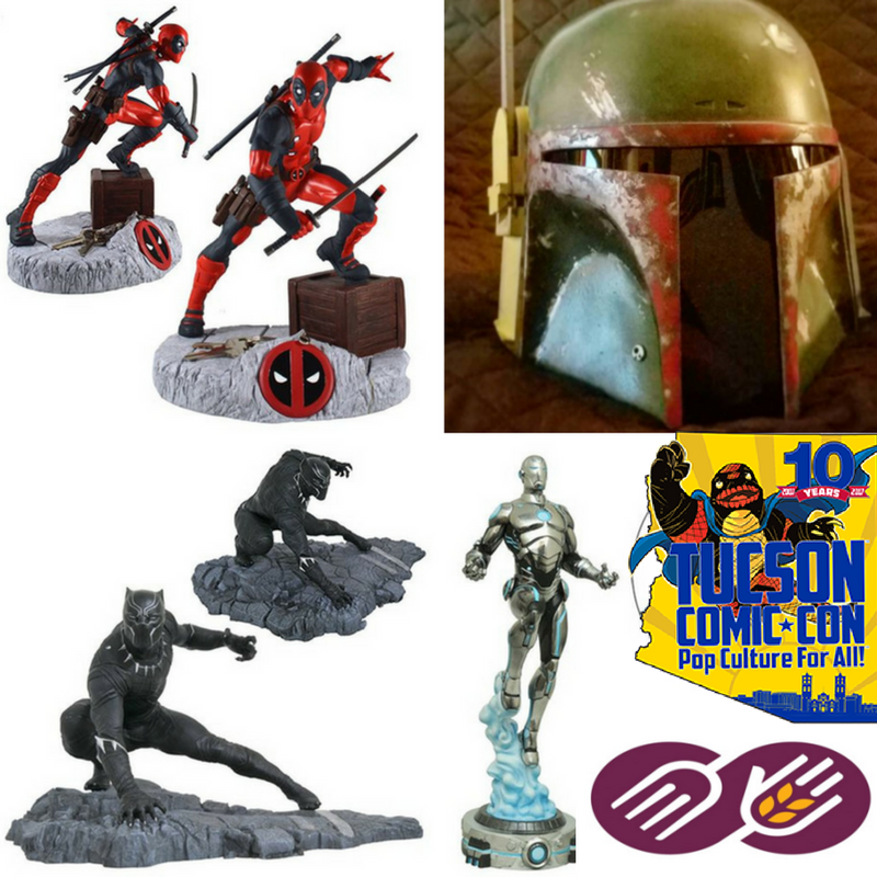 TucsonComiCon's tweet photo. 2017 COMMUNITY FOOD BANK FOOD DRIVE AT #TCC17!
[Exchange Non-Perishable Items for Raffle Tickets!]
Details HERE: https://t.co/g7kTncb11o https://t.co/LcPKi26eNQ