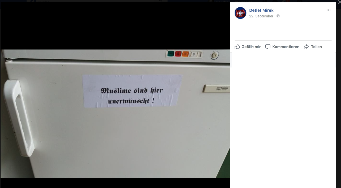 antifa_bern's tweet photo. @derbund Auffällig wurde er durch die Zurschaustellung seiner Affinität zu Reichbürgern und rassistischen FB Postings https://t.co/zaAXEI5cyc