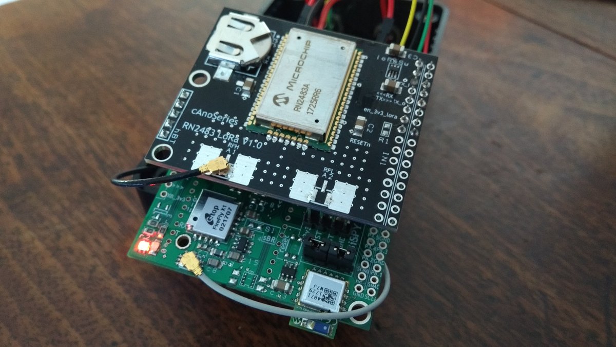 thewindop's tweet photo. boxing it up for @CENSIS121. Powered by @TXInstruments FR5994, @LoRaAlliance via @MicrochipTech RN2483. Available very soon...... https://t.co/xtXIp2ofaT