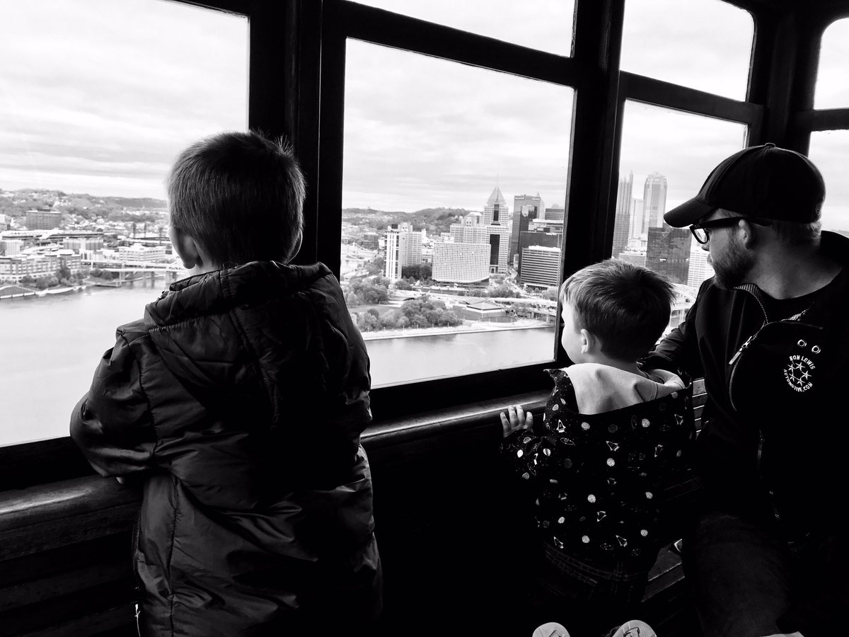 ericalikestech's tweet photo. On Friday, I got to ride Incline w/ @PittsTechAudrey for @pghtech feature + give a @TEDxPittsburgh talk w/ my sons & husband by me.
#momlife https://t.co/kcSFD5zuuN