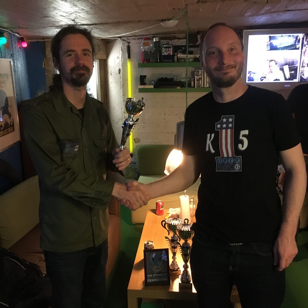 k15pinball's tweet image. #K15Open 2017 #PinGolf side event, third place: Jussi JSZ Rantala (left). Congratulations!
Full results in live.k15.fi
#pinball