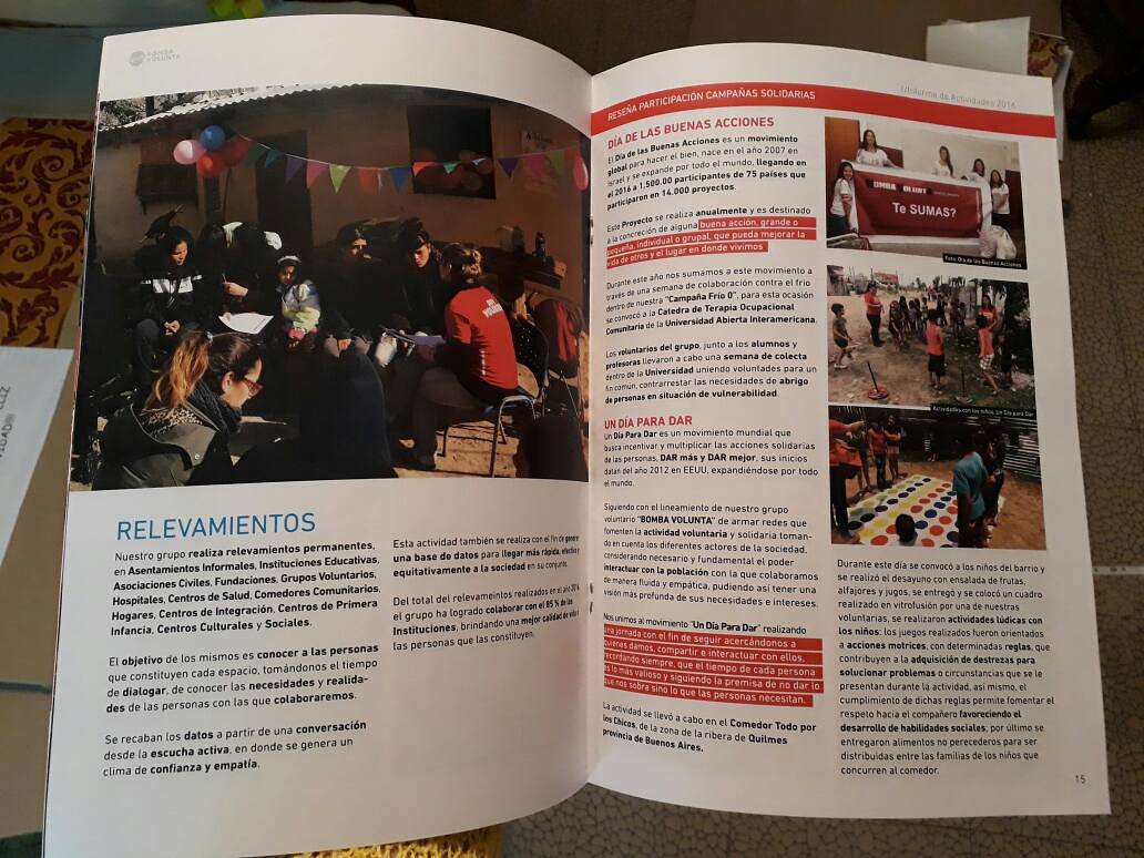 BombaVolunta's tweet photo. Les presentamos el informe anual 2016 de #BombaVolunta! GRACIAS 💟 a todos los que nos ayudan a construir este sueño día a día 💟 #VamosPorMás https://t.co/nWH4nrS1l0