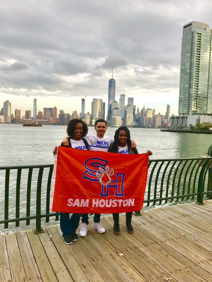 shsucailife's tweet photo. We are so proud of our #SHSU #DiversityCouncil &amp; #CDIA Assistant Director currently attending the #NSLDC in #NewYork! #Diversity https://t.co/ZfYBdeCoa0