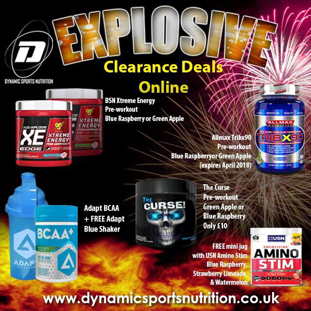 BeMoreDynamic's tweet image. Clearance deals online now. 48 hrs only💥💪🏼 #BonfireNight2017