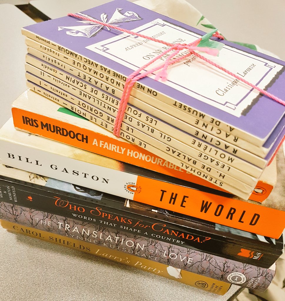 LivNeal's tweet photo. Ottawa gem for a rainy Sunday. Stacks of books for under $2 each... #bookfairfinds @RPPSBookFair https://t.co/3KgQ2o5I19