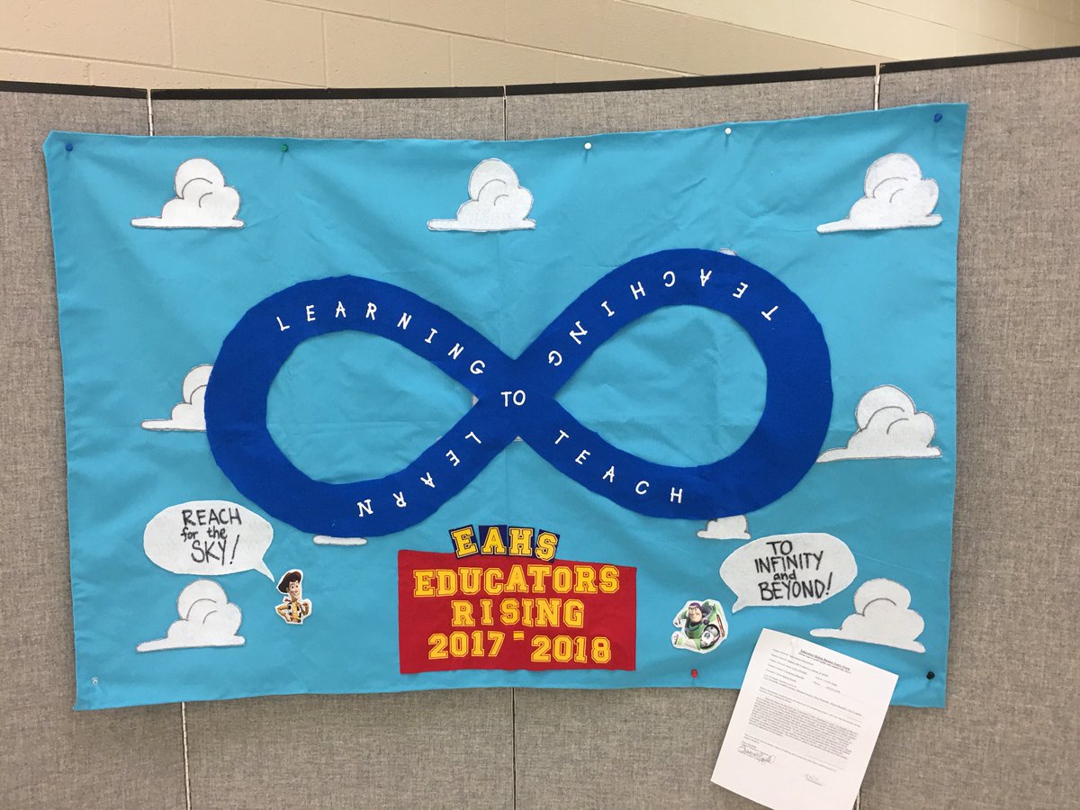 EAHSEdRising's tweet photo. We brought home 2nd place in our Educator’s Rising banner competition at Saturday’s Walk for Education!  Go Tomcats! https://t.co/TzNLCuRR1u