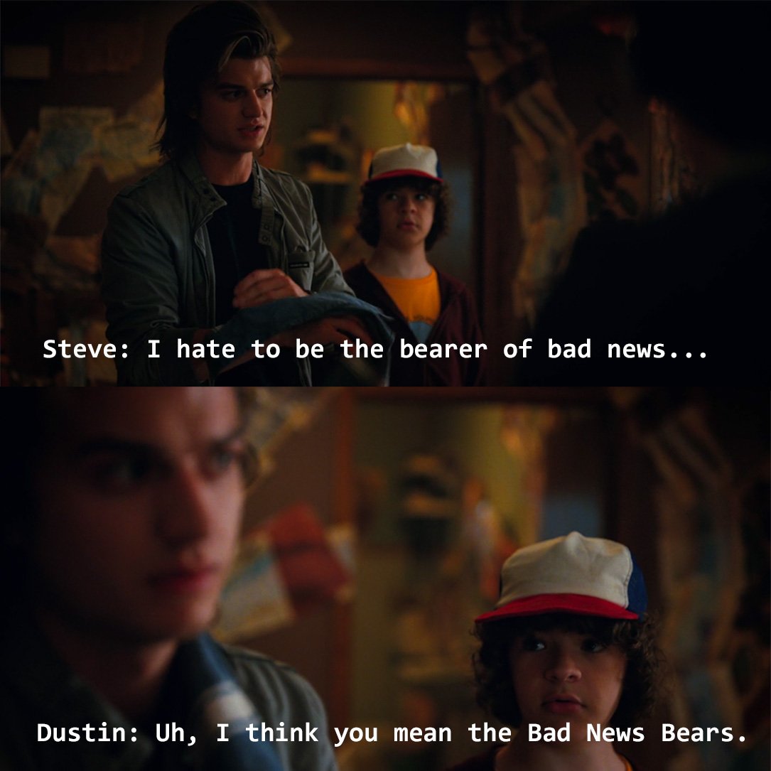 memes_stranger's tweet photo. To the best new #StrangerThings bromance @GatenM123 @joe_keery #StrangerGoodPlace @nocontexttgp https://t.co/CRQb20CFij