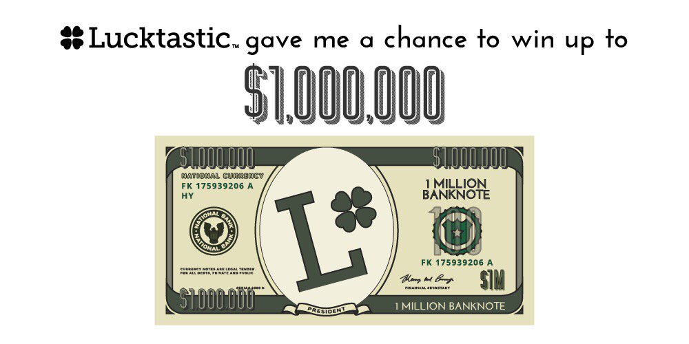 610madejay's tweet photo. Lucktastic gave me a chance to win up to $100,000! https://t.co/yEYK9CbmJ4 https://t.co/k9aE1tamAb