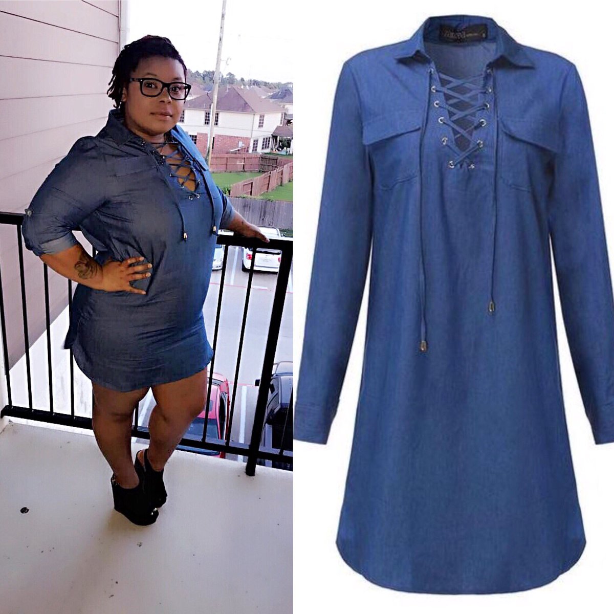 KillawattC's tweet photo. Bella Denim Mini Dress....Get this 👀 and more....Link💻 in Bio👆👆👆 #thickgirltwitter #fattiebaddie #plusfallfashion #plus #curves #thick https://t.co/DyOSpAuKlp