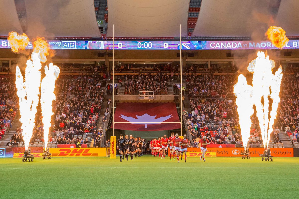 RugbyCanada's tweet photo. Check out all the best #CANvMAB 📸 from a historic night at @bcplace in #Vancouver> https://t.co/DHvidRwYR3 @AllBlacks (via L. Collicutt) https://t.co/gPqDydQnDe