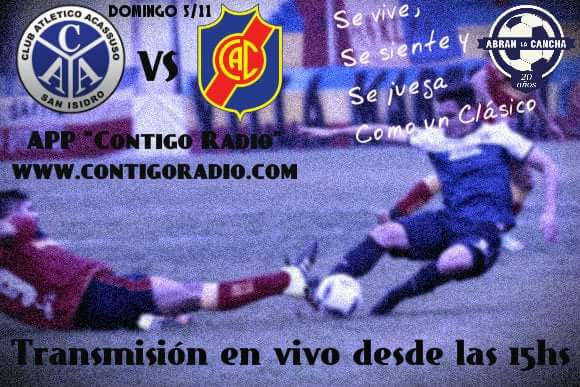 ContigoRadio's tweet photo. Se viene un partidazo de la mano de @abranlacancha - @AcassusoPrensa @colegialesok https://t.co/I5VTOl3sBx