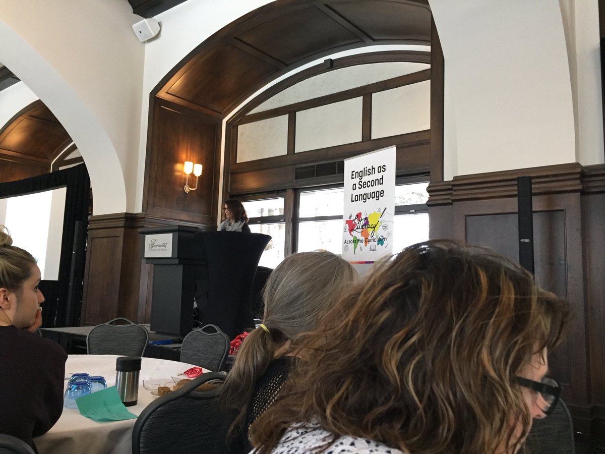 melaniemwong's tweet photo. #lleder Margaret Early’s keynote has started at the #eslc2017 We are in for an awesome talk. @UBC_LLED https://t.co/1H28vzkBVH