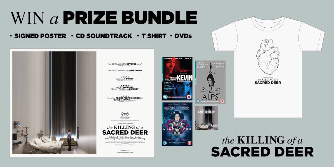 Want your hands on all this #TheKillingOfASacredDeer merch? Share your one-sentence reviews of Lanthimos' latest below for a chance to win.