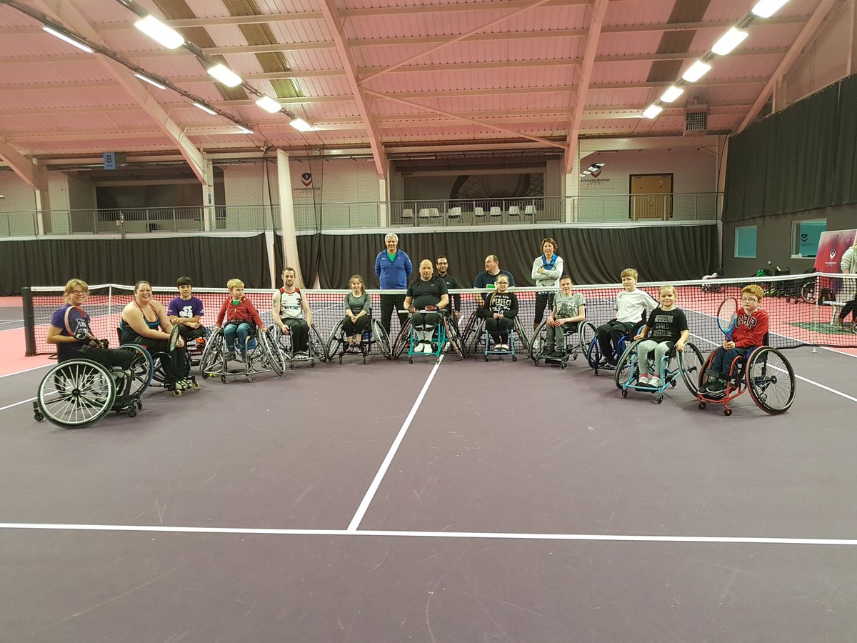 AbbieBreakwell's tweet photo. #pushtopodium at Loughborough, a great session. #wheelchairtennis  @TennisFndation @MattElkington https://t.co/ifbShwJuna