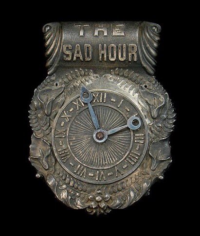 DrDemonology's tweet photo. The sad hour: early 1900s coffin plaques used to indicate the time of death https://t.co/DRDFQOLLTv