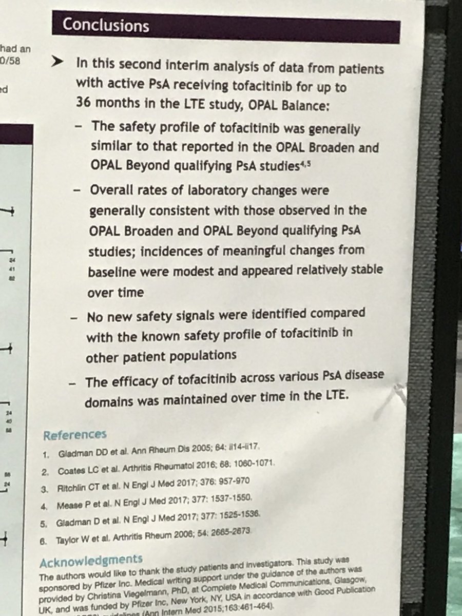 sylba2308's tweet photo. #tofacitinib tolerance et efficacité a 36 mois #rhumpso #ACR17 https://t.co/8CSN93lOHT